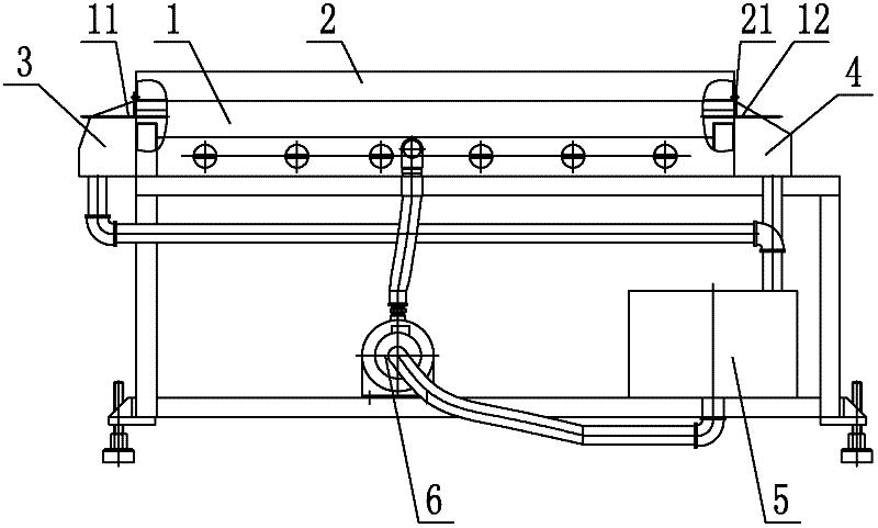 High overflow type drawing hot water tank