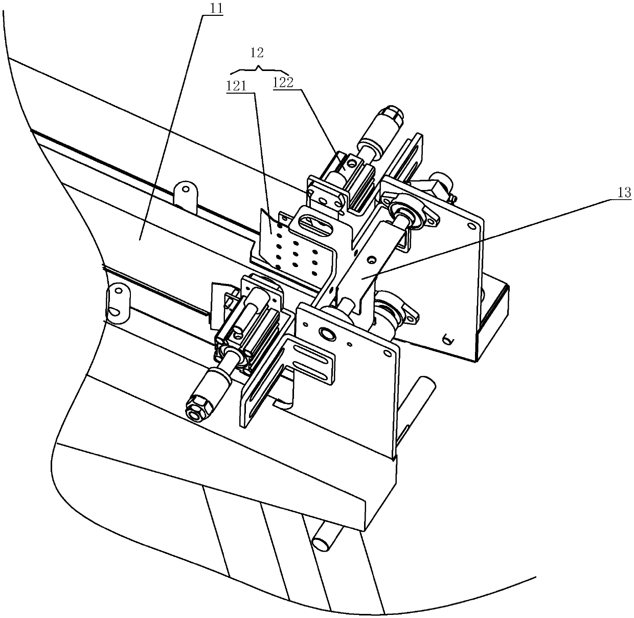 Full-automatic cutting and filling injecting machine for sandwiches