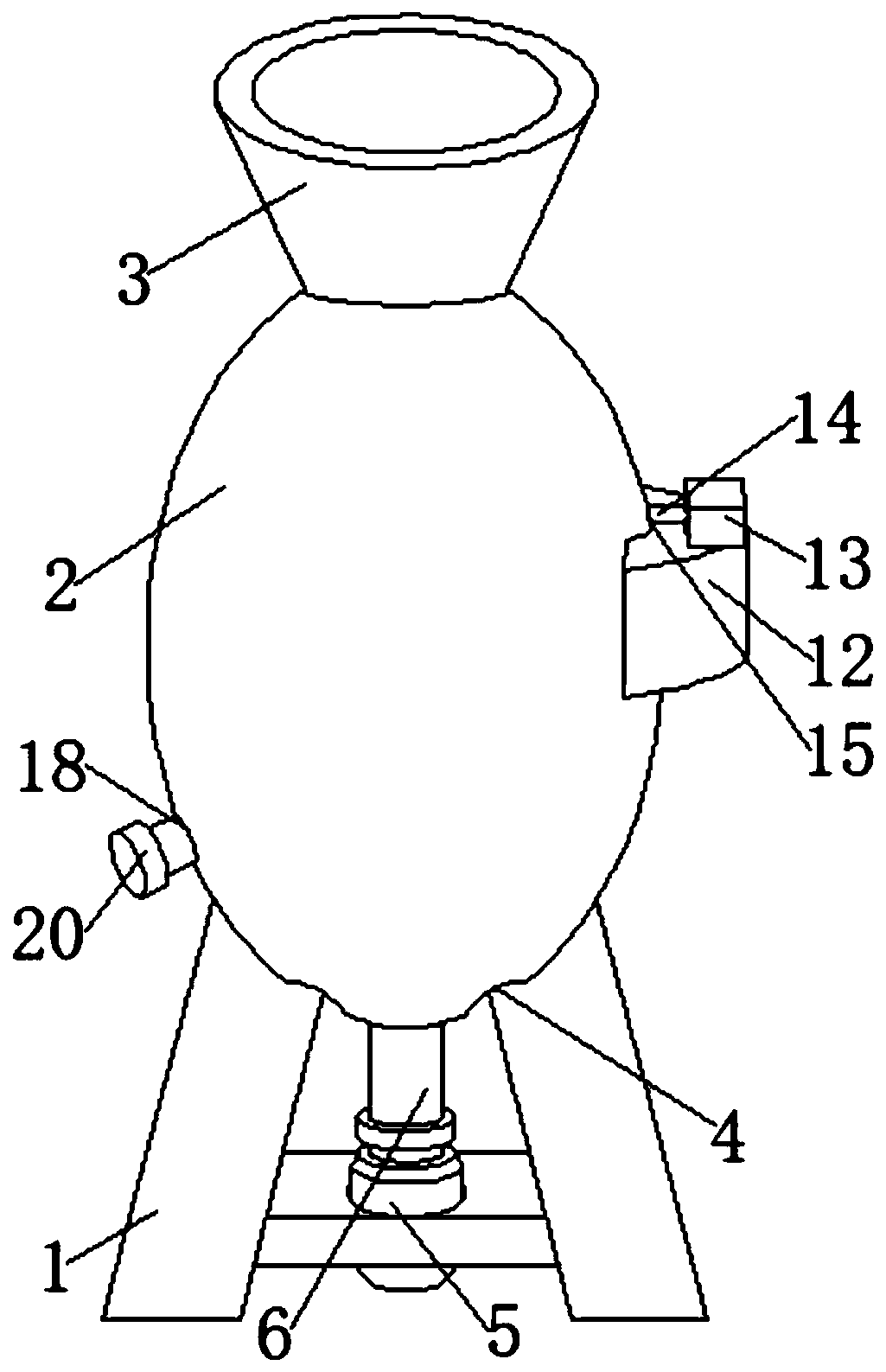 Machining and manufacturing device for amino molding compound powder