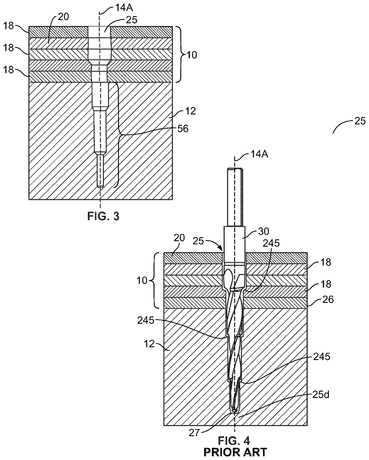 Stepped drill bit with alternately sharpened edges to clean-out obscured fastener openings in cross laminated timber joints