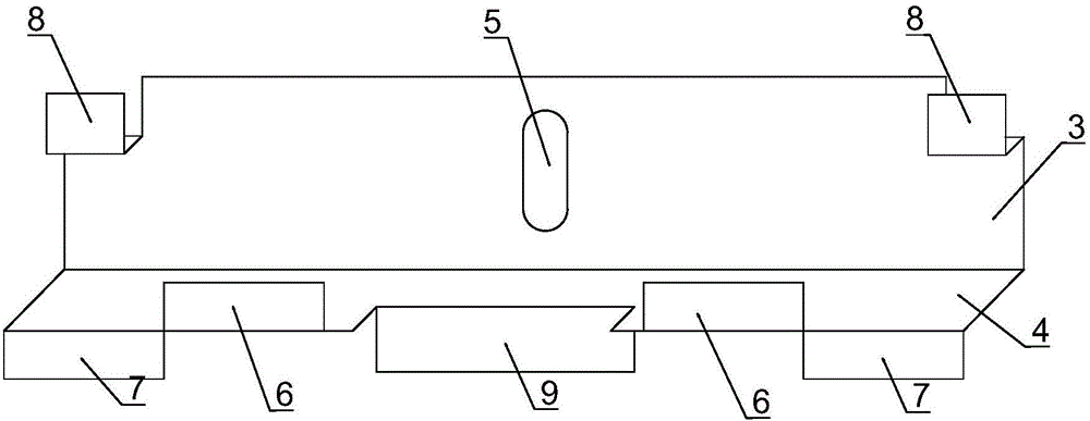 Dry-hanging fastener for interior and exterior wall decoration material of building and dry-hanging installation structure