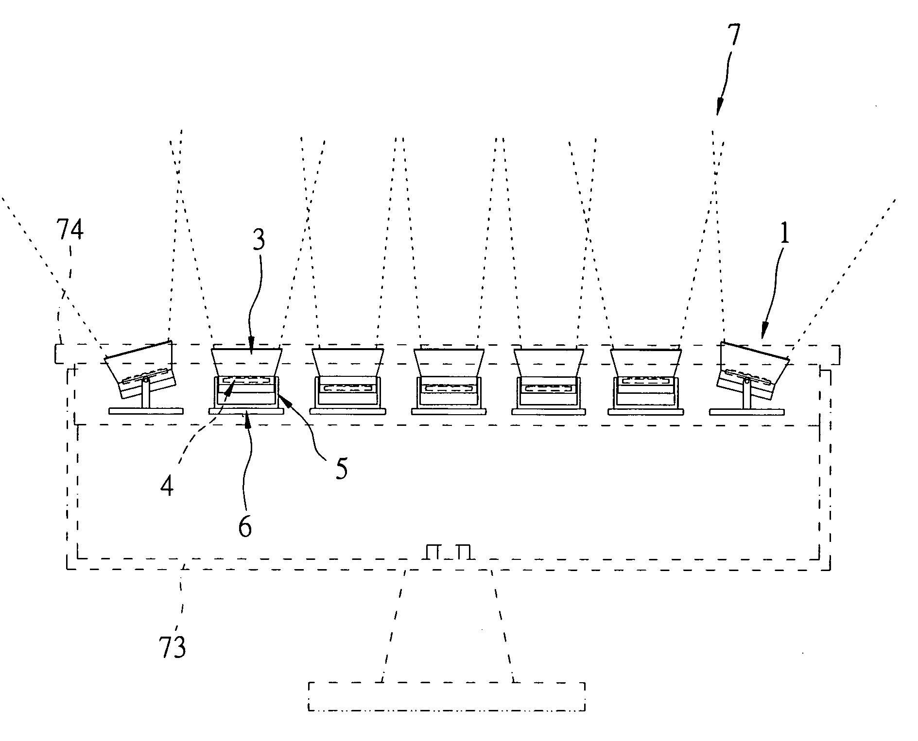 Modular illumination device with adjustable lighting angles