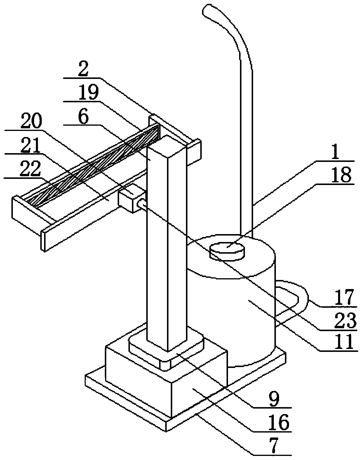 Advertising lamp box device with automatic cleaning function