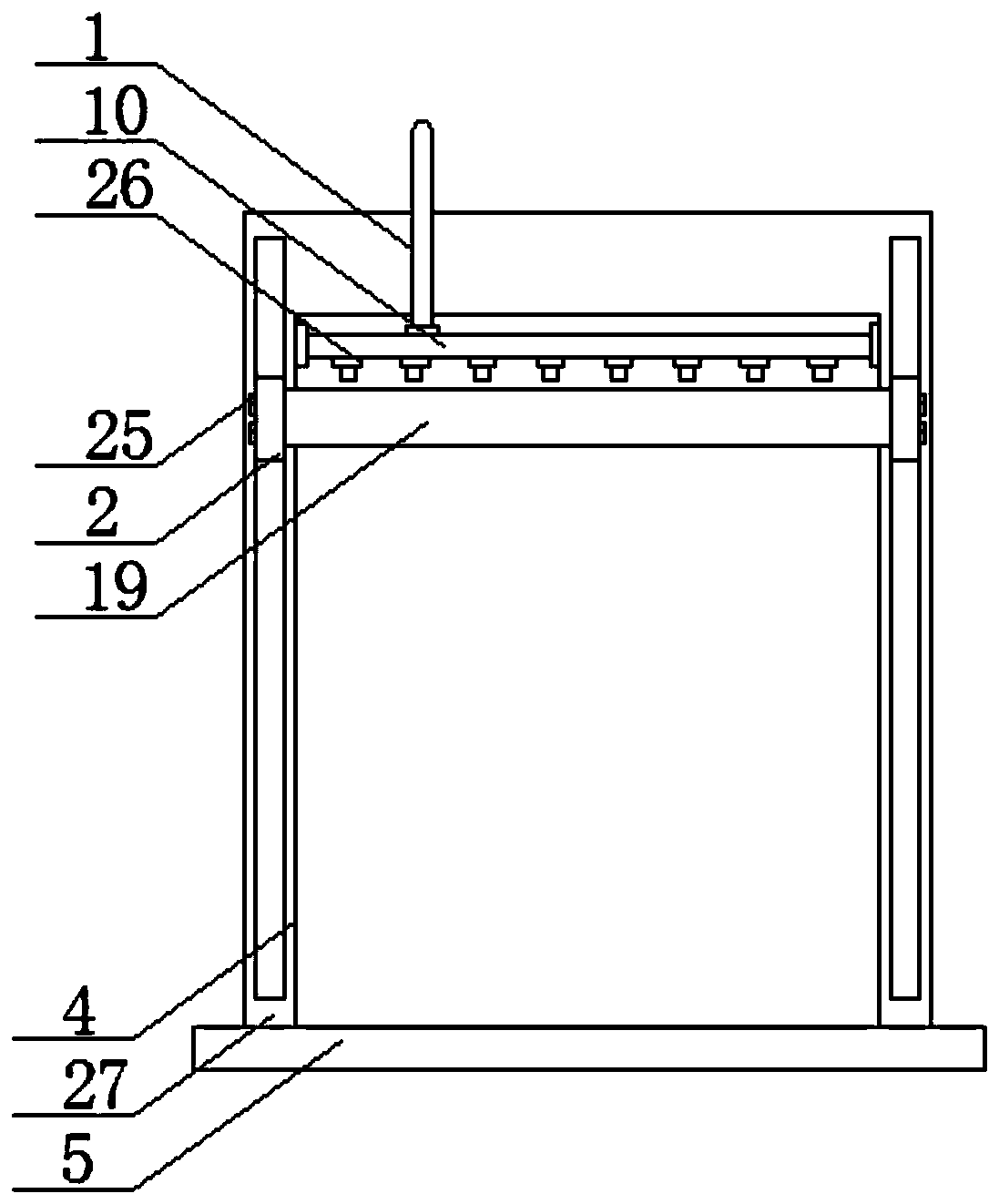 Advertising lamp box device with automatic cleaning function