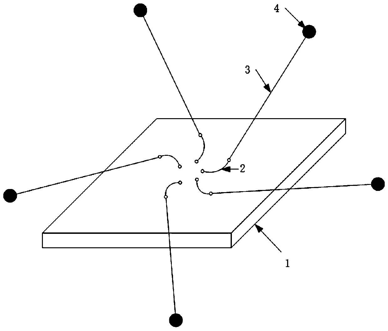 Chip star attitude orbit control system and method based on hybrid action of internal and external power