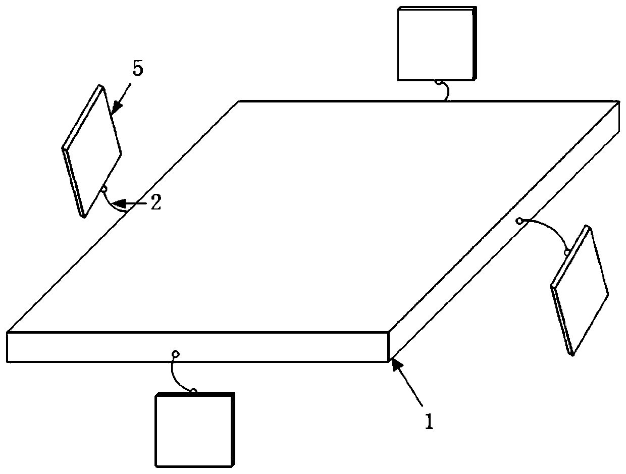 Chip star attitude orbit control system and method based on hybrid action of internal and external power