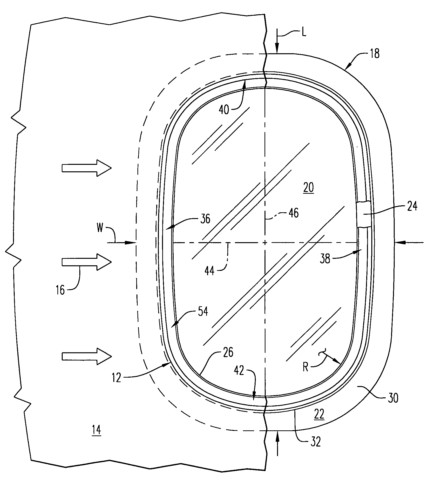 Composite aircraft window frame