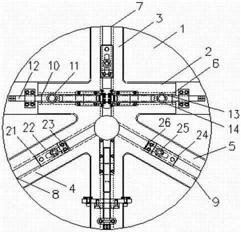 A clamping method for a universal clamp for the sealing surface of a valve body used in a vertical machine tool