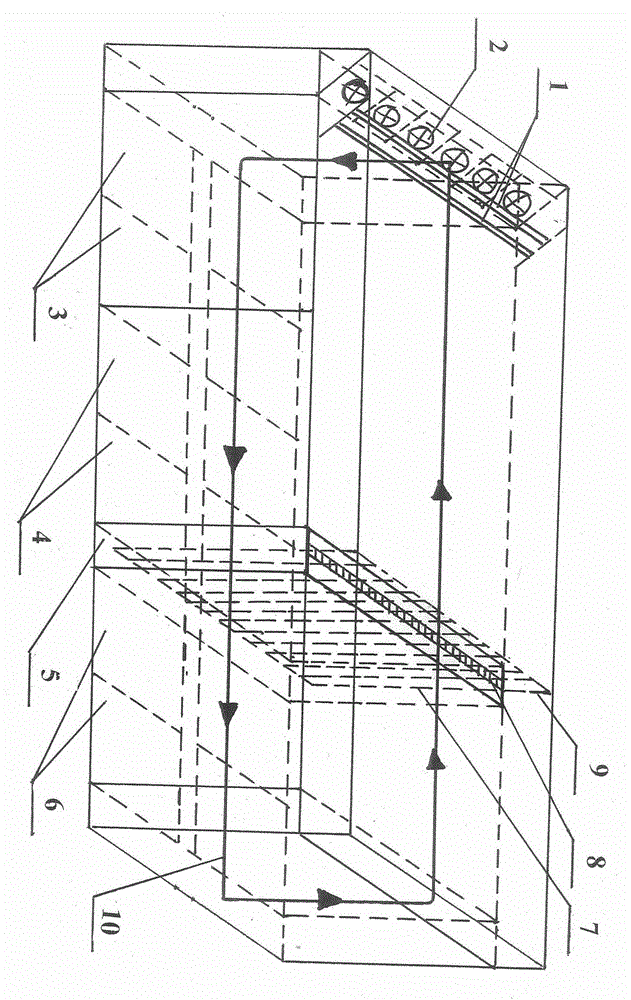 A heat exchange system for a gallery type incubator