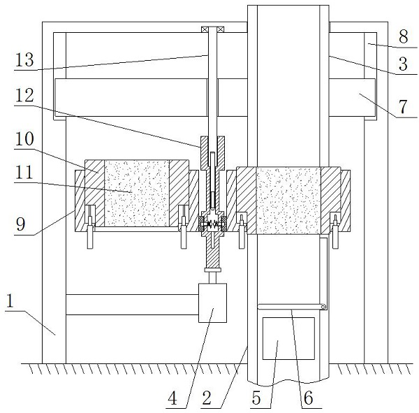 Waste gas exhausting device for polyimide production