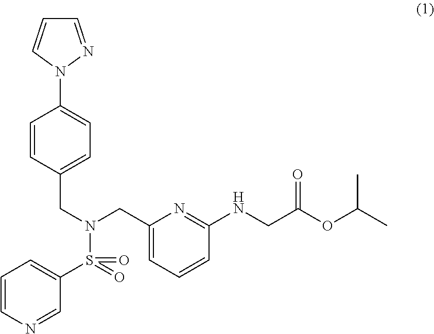 Pharmaceutical formulations comprising a pyridylaminoacetic acid compound