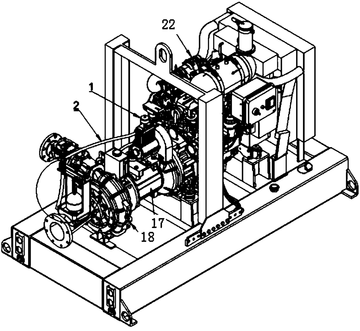 Jet vacuum-pumping rapid water diversion device