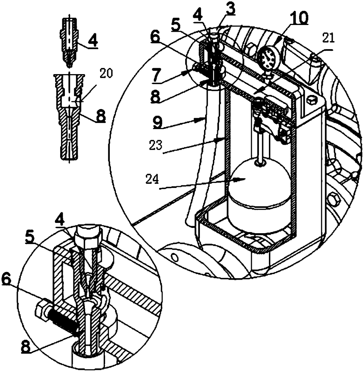 Jet vacuum-pumping rapid water diversion device