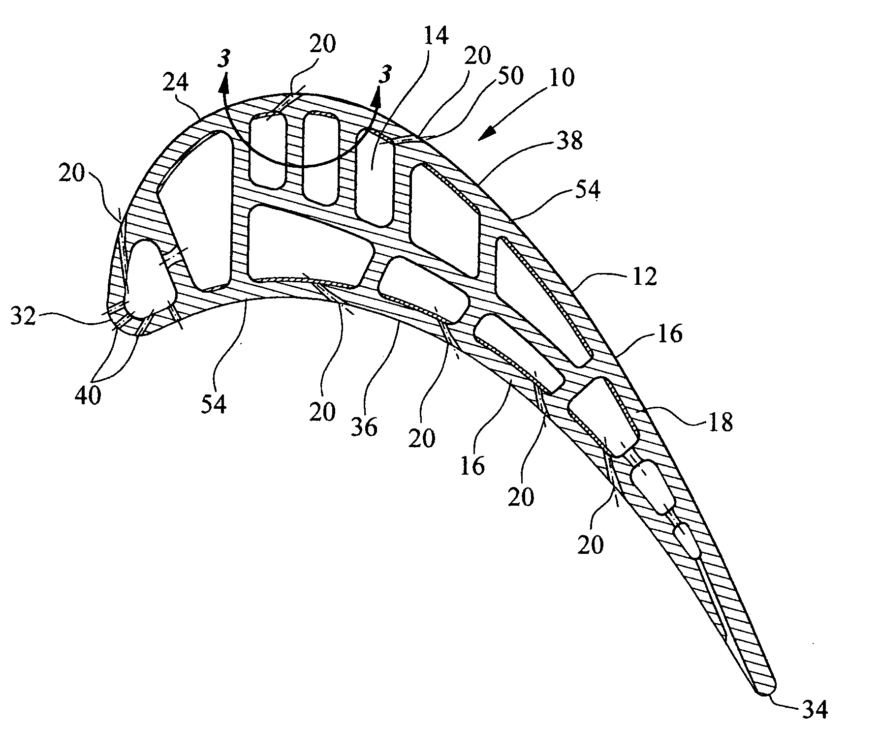 Turbine airfoil cooling system with elbowed, diffusion film cooling hole