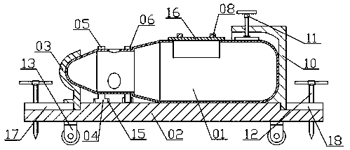 Wind driven generator cabin transportation frame