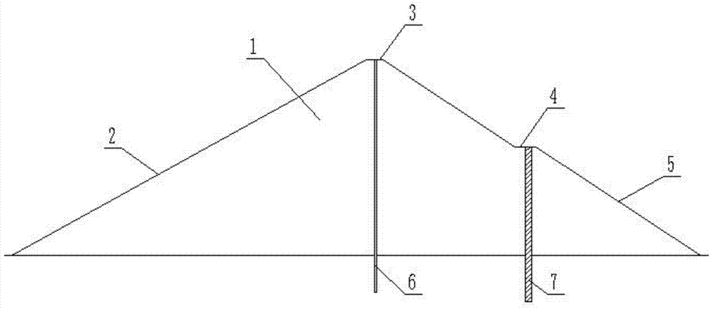 Reinforcement structure and construction method of an earth-rock dam