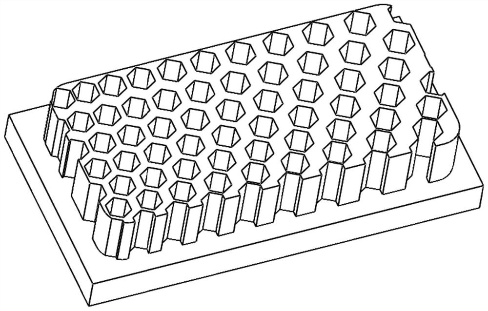 Variable-rigidity sandwich composite material structure based on 3D printing and forming method thereof