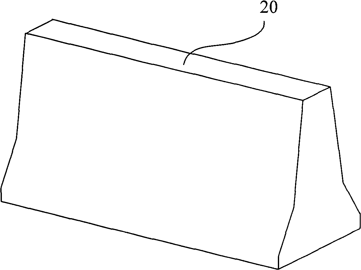 Articulated link chain, guard rail block and guard rail