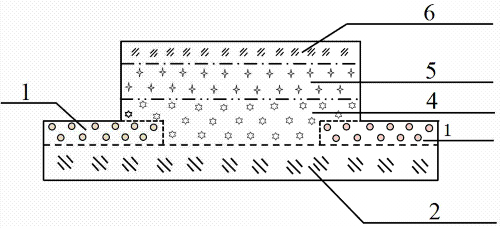 High-temperature nano-electrothermal film of double-film structure and preparation method thereof