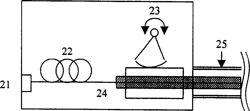 Endoscopic optical tomographic imaging scanning probe device based on micro motor