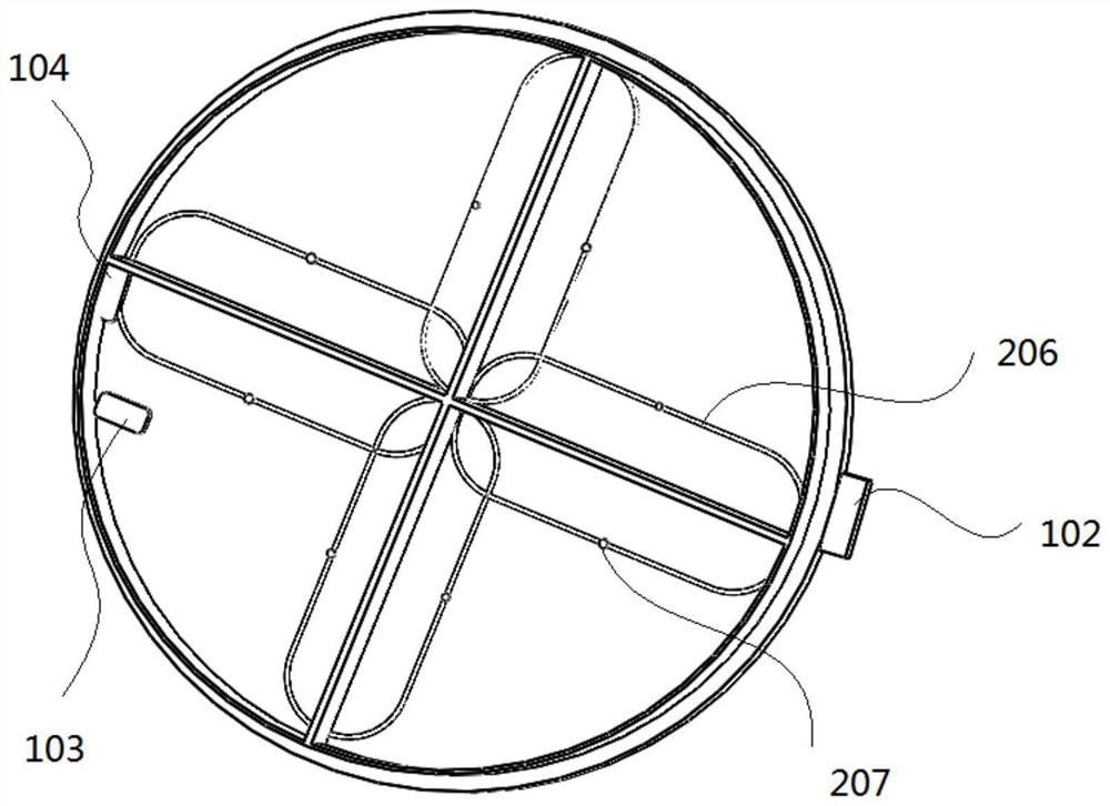 A sorting trash can with a bracket