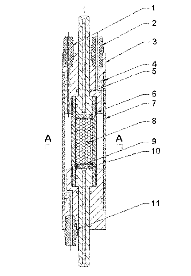 Sand-filling type clamp fastener for nuclear magnetic resonance imaging