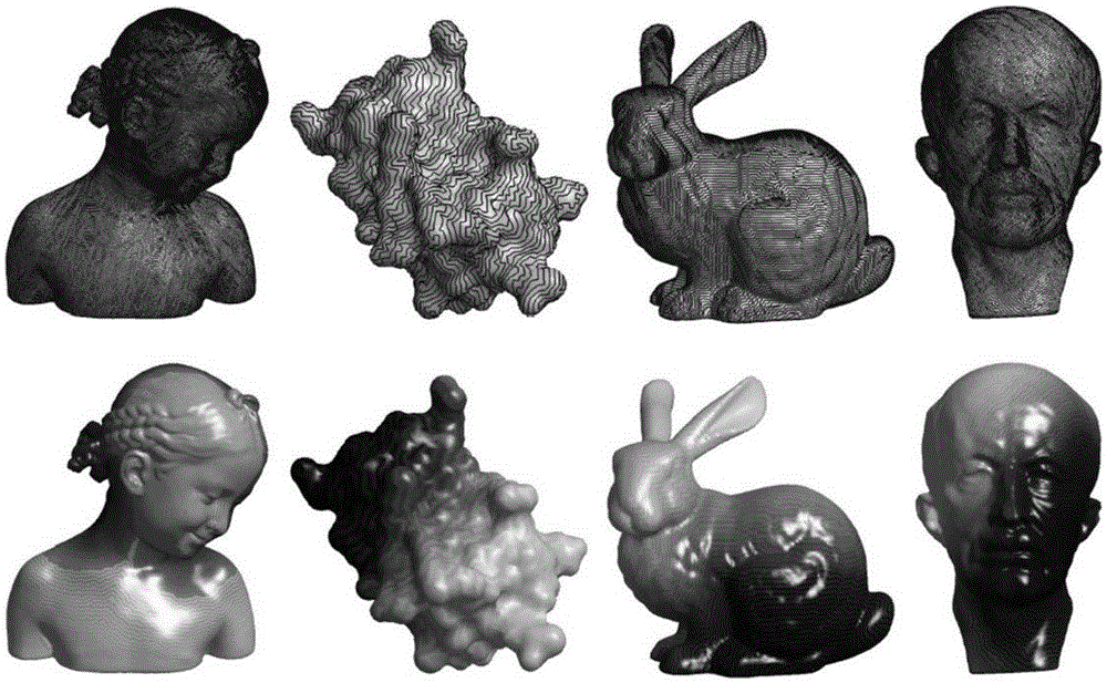 Three-dimensional grid processing method based on empirical mode decomposition and Hilbert spectrum calculation of space filling curve