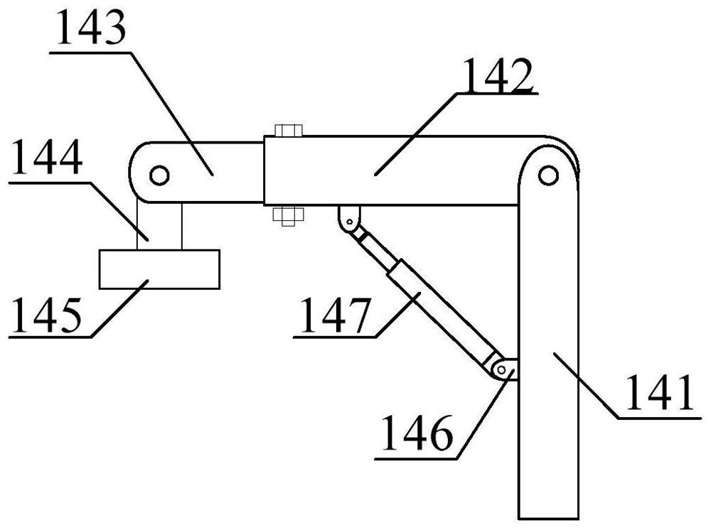 Automobile stamping die with discharging device