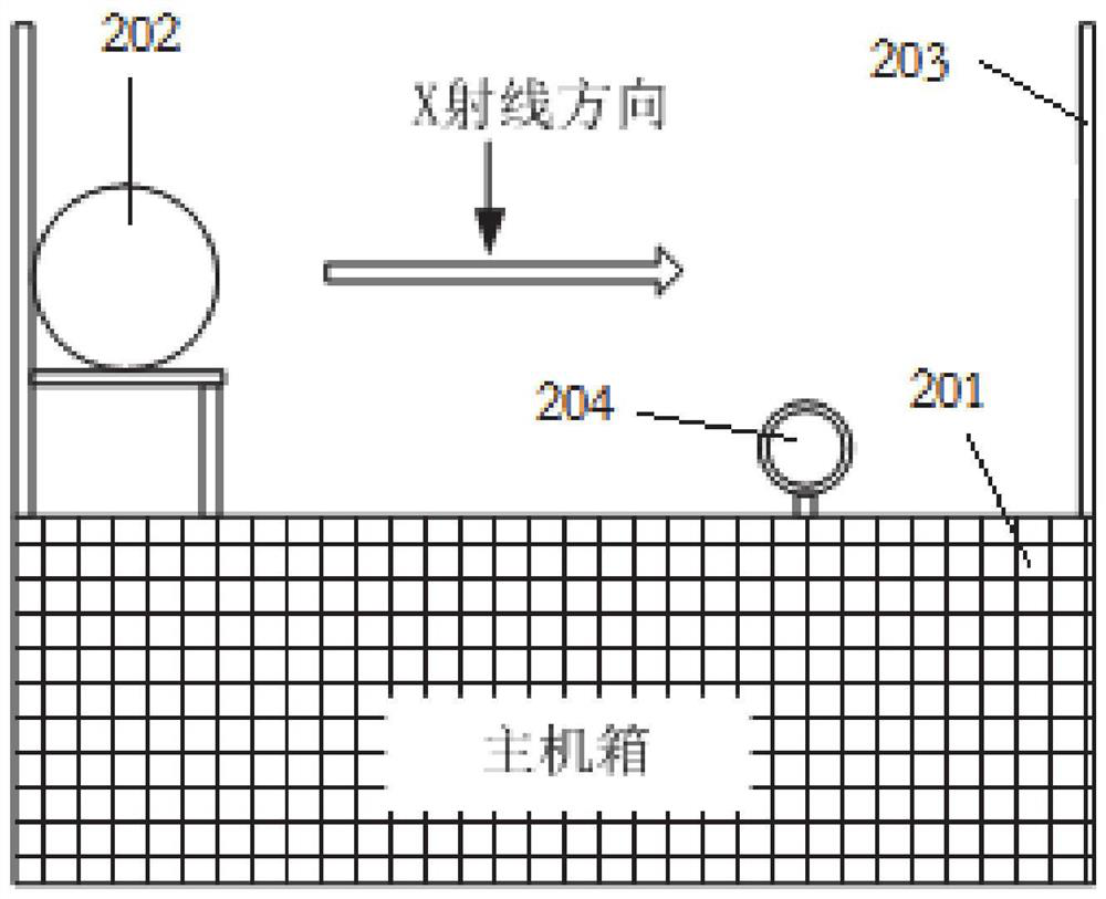 Overhead transmission line splicing sleeve electrified X-ray flaw detection device and method