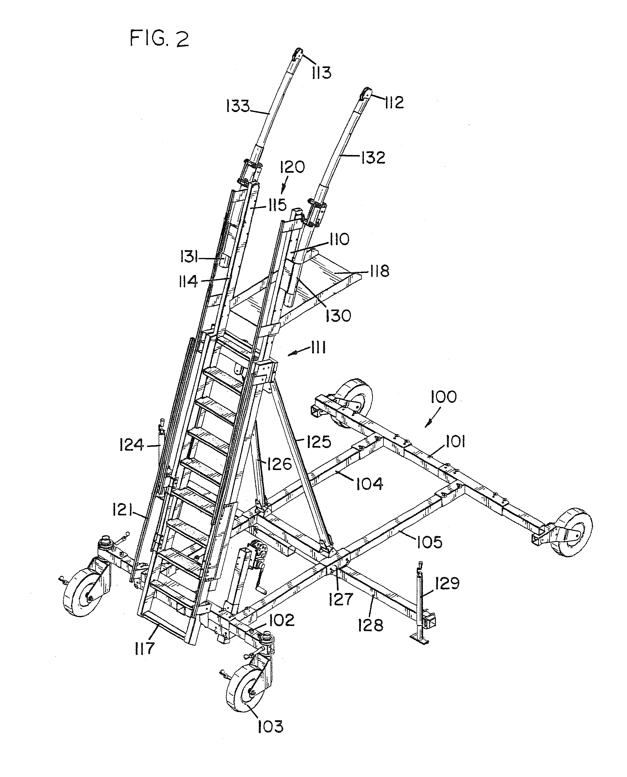 Mobile mount for attachment of a fall arrest system