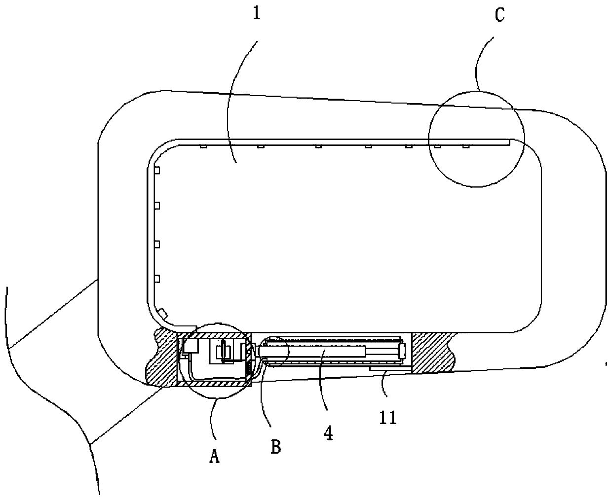 Telescopic wiper of automobile rearview mirror