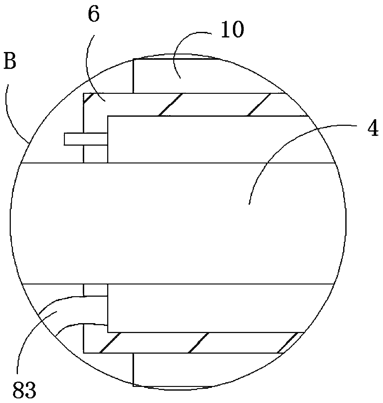 Telescopic wiper of automobile rearview mirror