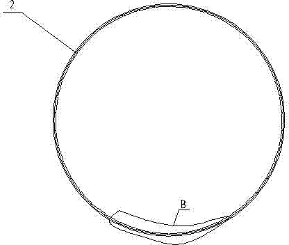 Double-wall insulation silo with stiffening ribs and production method thereof