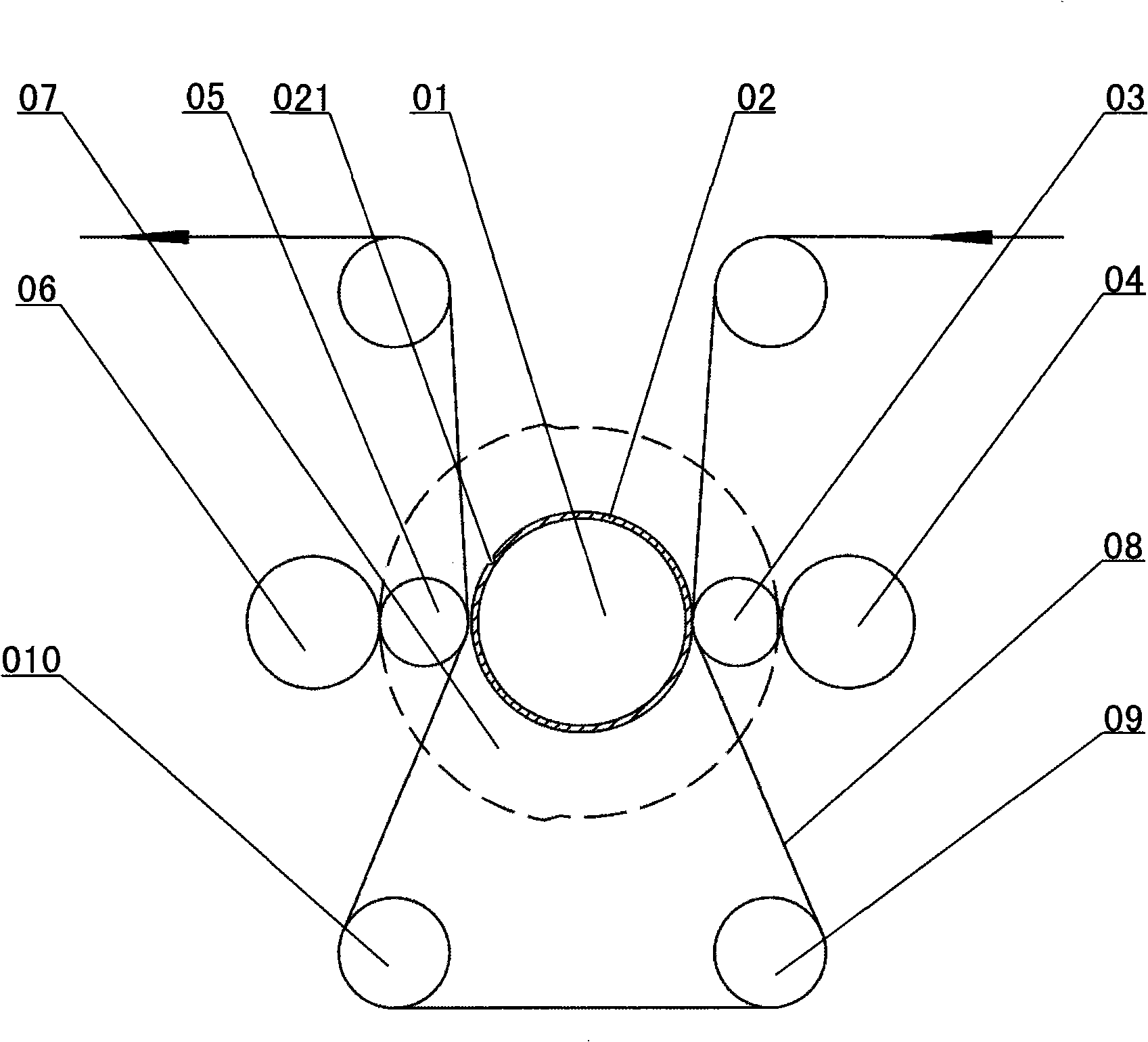 Laser holograph mould pressing method