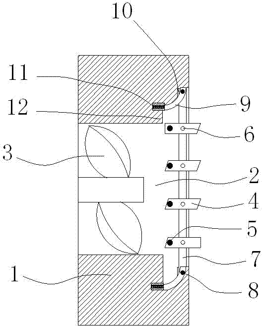 Air exchange fan with automatic closed air inlet