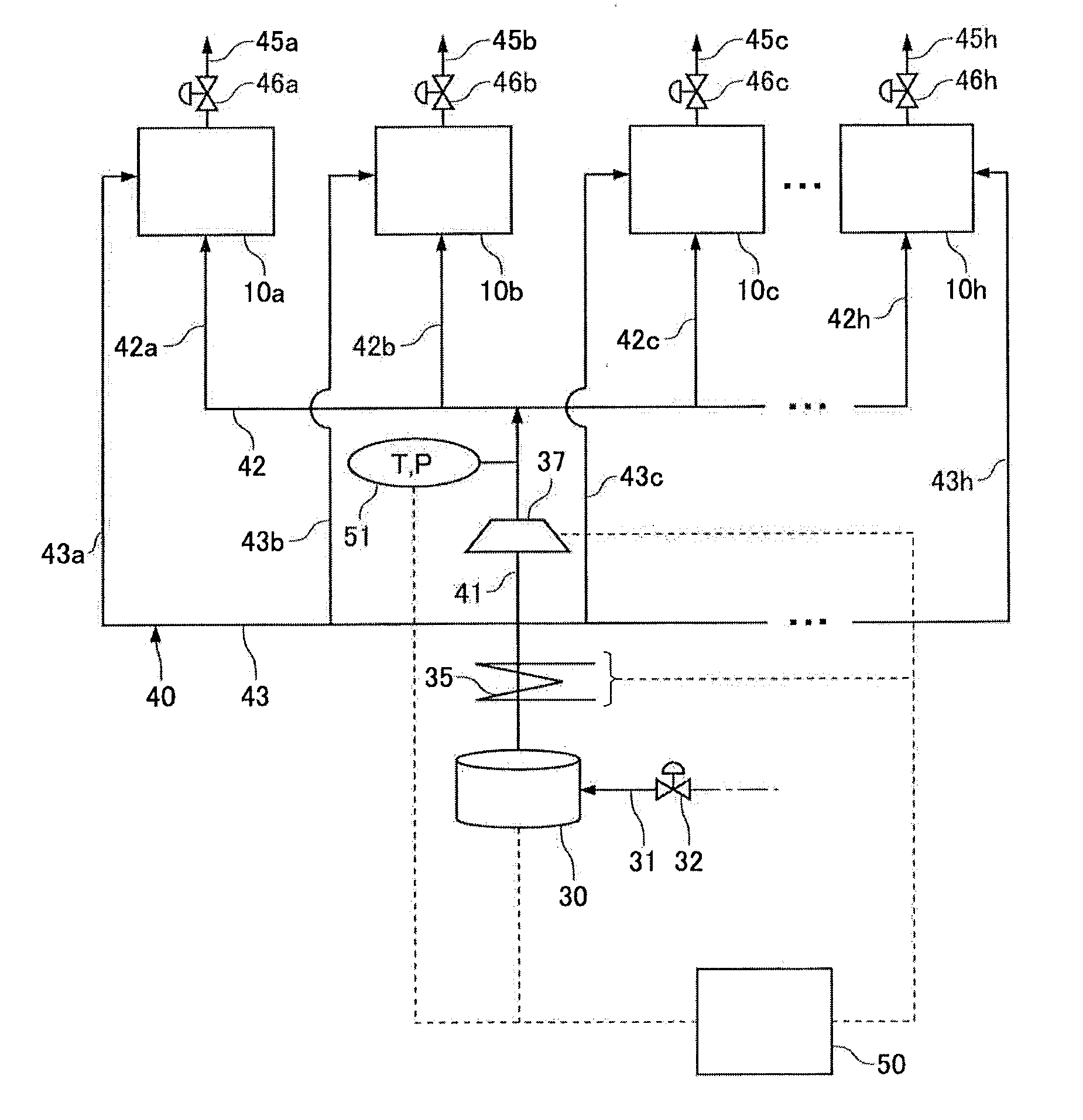 Vulcanizing system and tire vulcanizing method