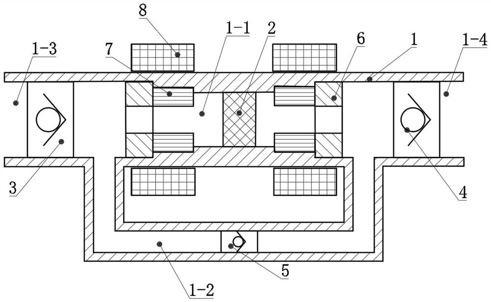 Electromagnetic bidirectional metering pump, hydraulic sliding table and driving method thereof