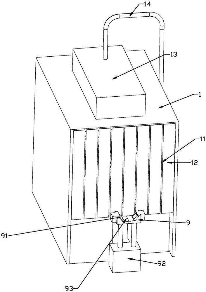 Automatic bothway sand-blasting machine