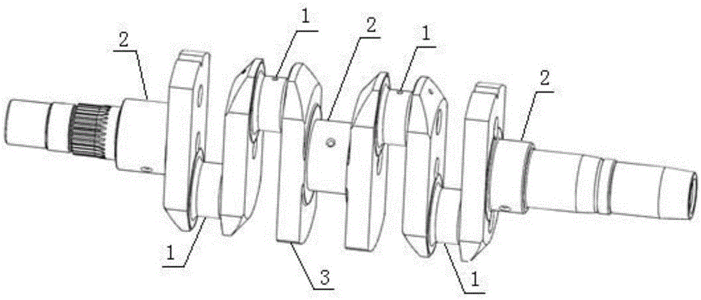 Novel crankshaft used for engine