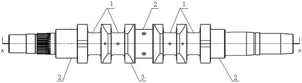 Novel crankshaft used for engine