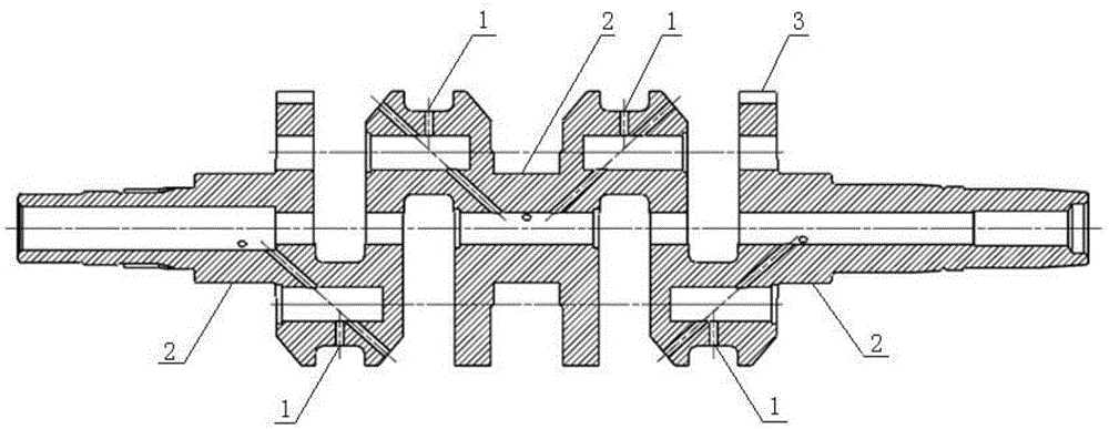 Novel crankshaft used for engine