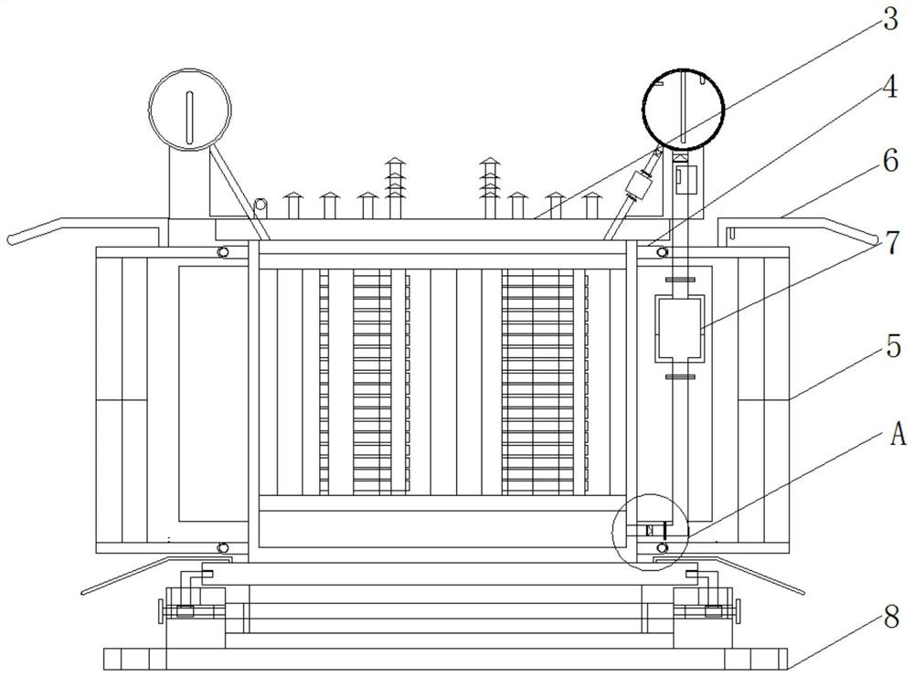 Oil-immersed transformer capable of changing temperature of oil medium