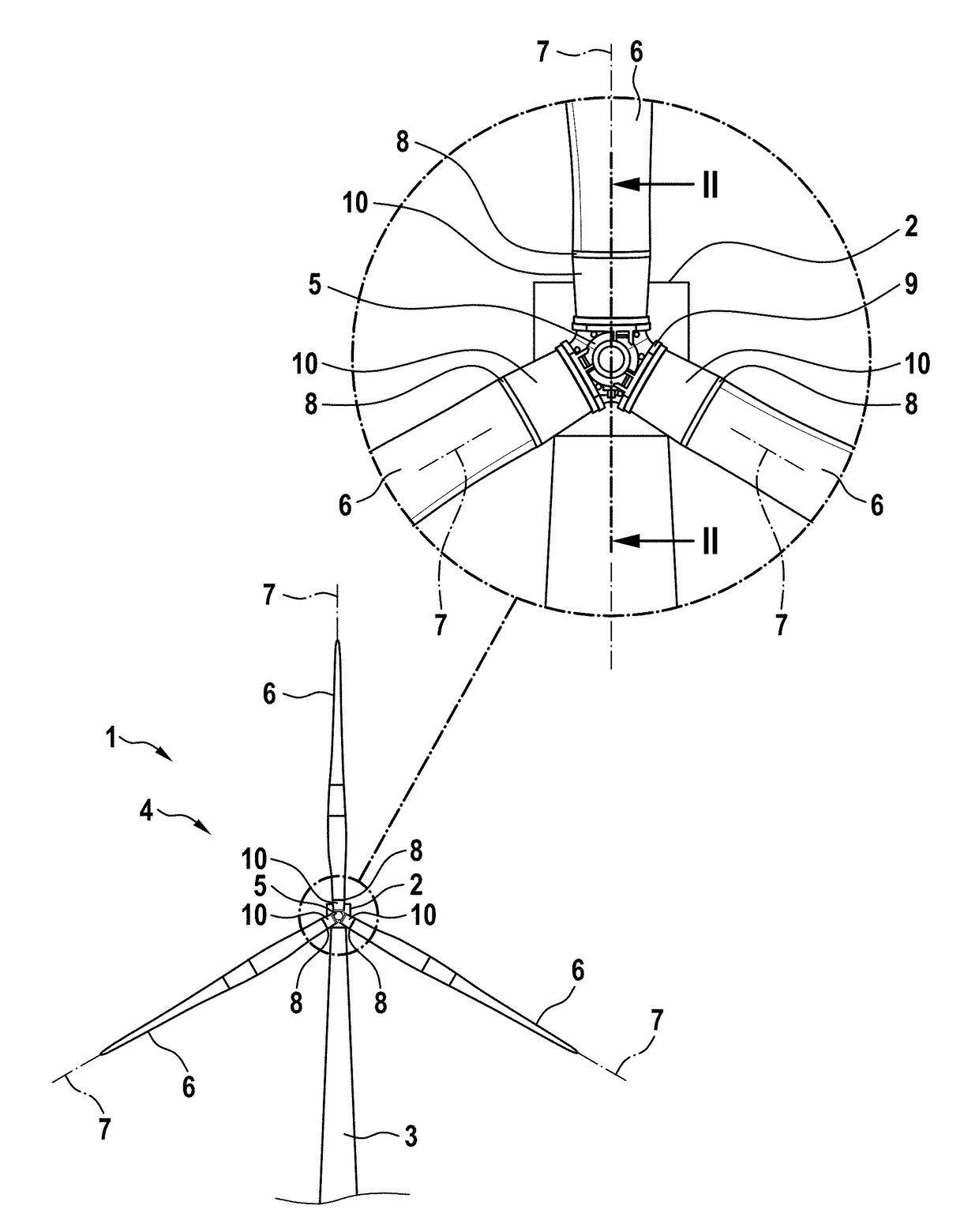 Blade adapter for wind turbines