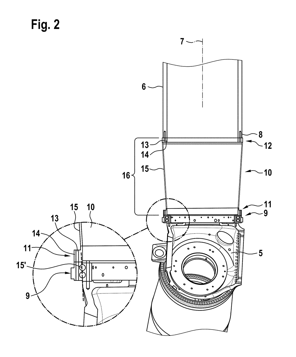 Blade adapter for wind turbines