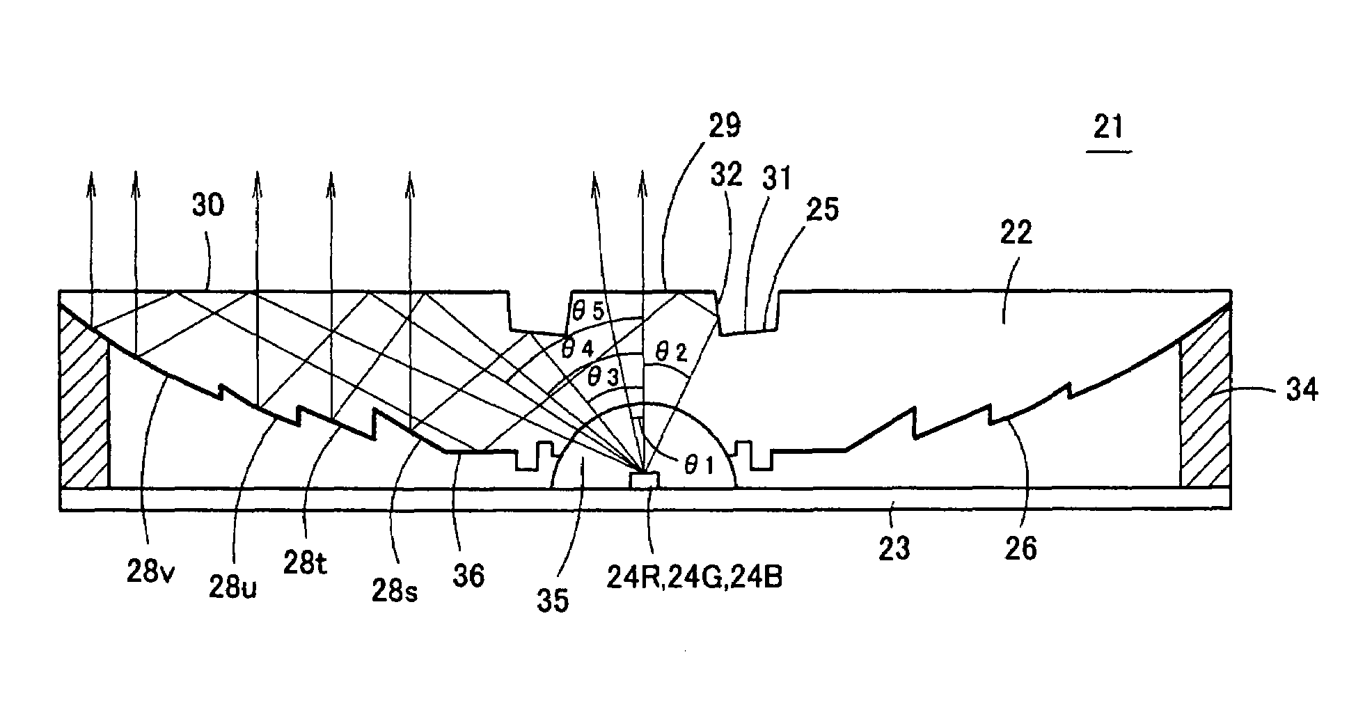 Luminescent light source and luminescent light source array