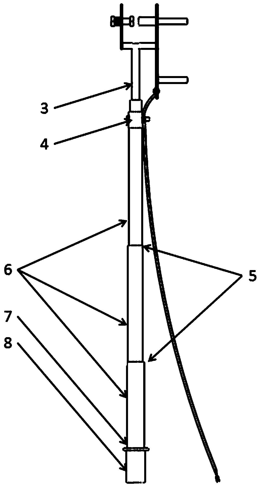 Insulated discharge rod for capacitor