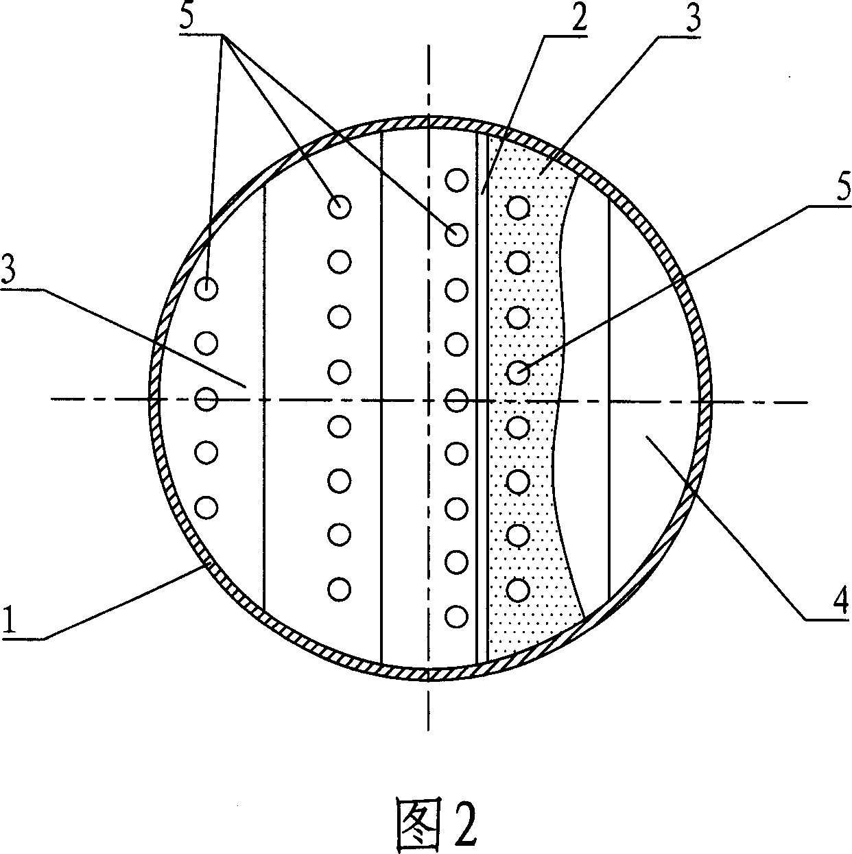 Baffle type column tray