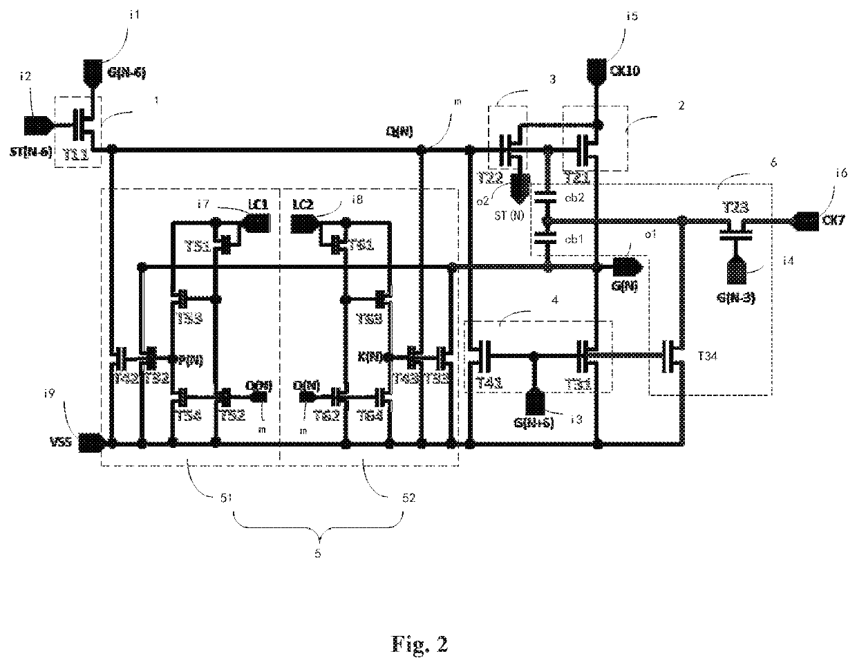 Goa circuit and liquid crystal display device