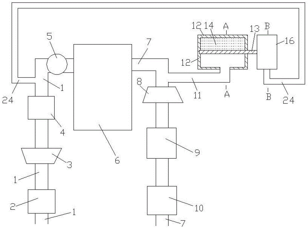 High-speed working condition pumping reducing device