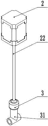 Step-by-step lifting free-dividing cotton topping machine